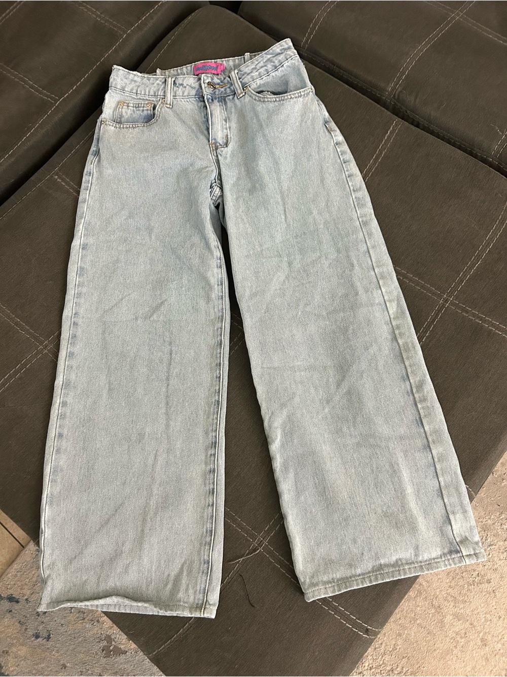 Edikted Light Blue Wide-Leg Jeans